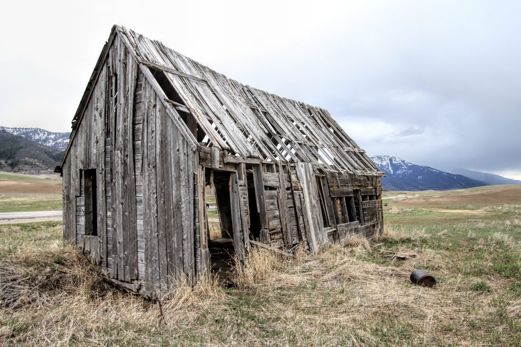 old farm house, decay, home